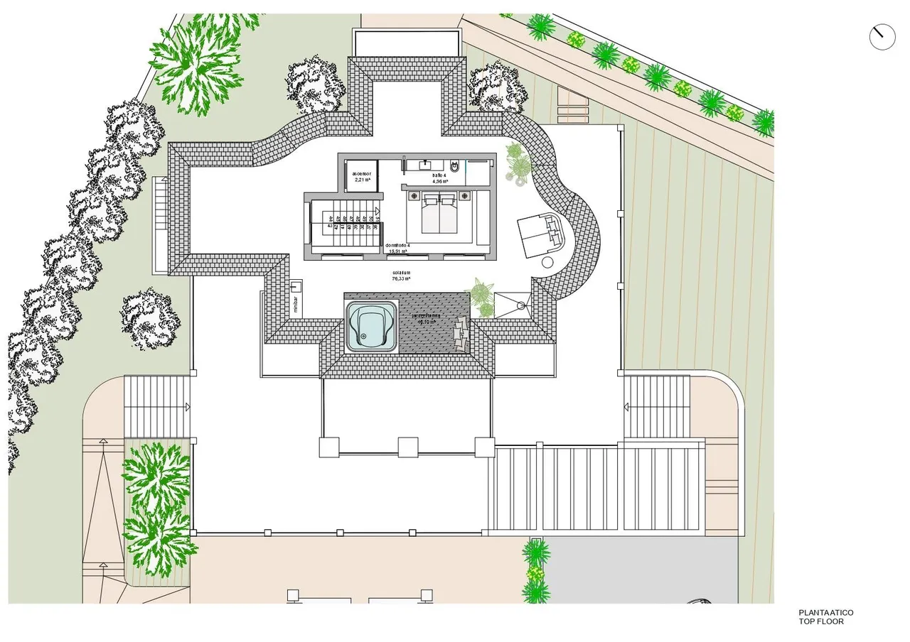 living - Casa / villa de 1,112m² con 2,529m² de jardín en venta en Nueva Andalucía - Plano del piso - 2