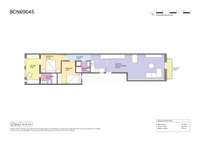 living - 84m² apartment for sale in Eixample Right, Barcelona - Floor Plan thumbnail - 1