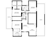 living - Piso de 130m² con 70m² terraza en venta en El Pla del Remei - Plano del piso thumbnail - 1