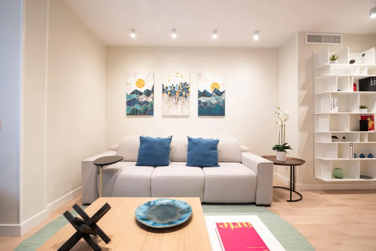 living - 96m² apartment for rent in Lista, Madrid - gallery - 4
