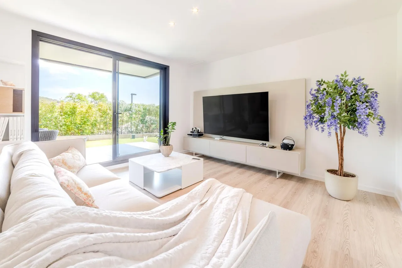 living - Piso de 109m² con 196m² de jardín en venta en Sitges Town - gallery - 6