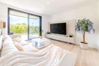 living - Piso de 109m² con 196m² de jardín en venta en Sitges Town - gallery thumbnail - 6