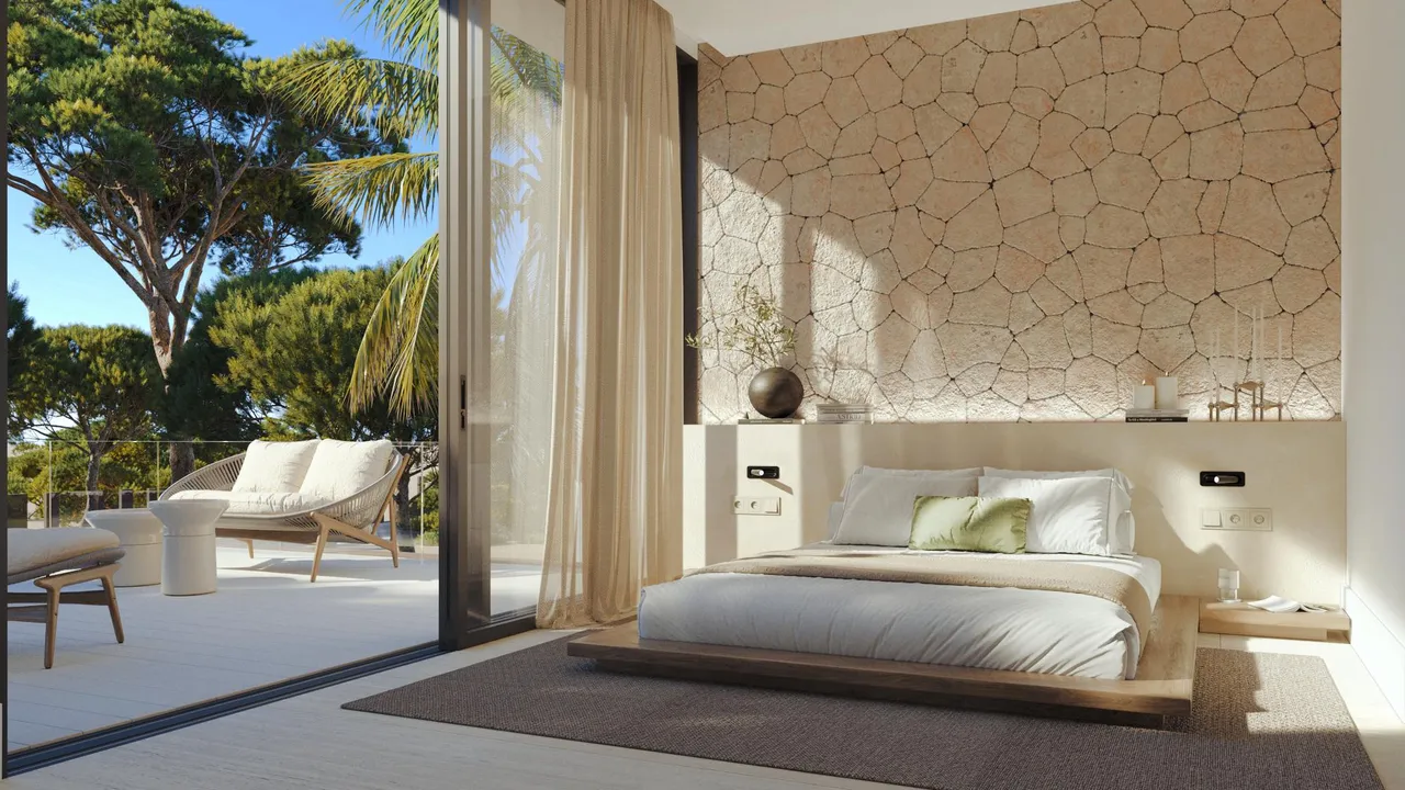 living - Essenza - luxury sea view villas for sale in Siesta, Ibiza - gallery - 6