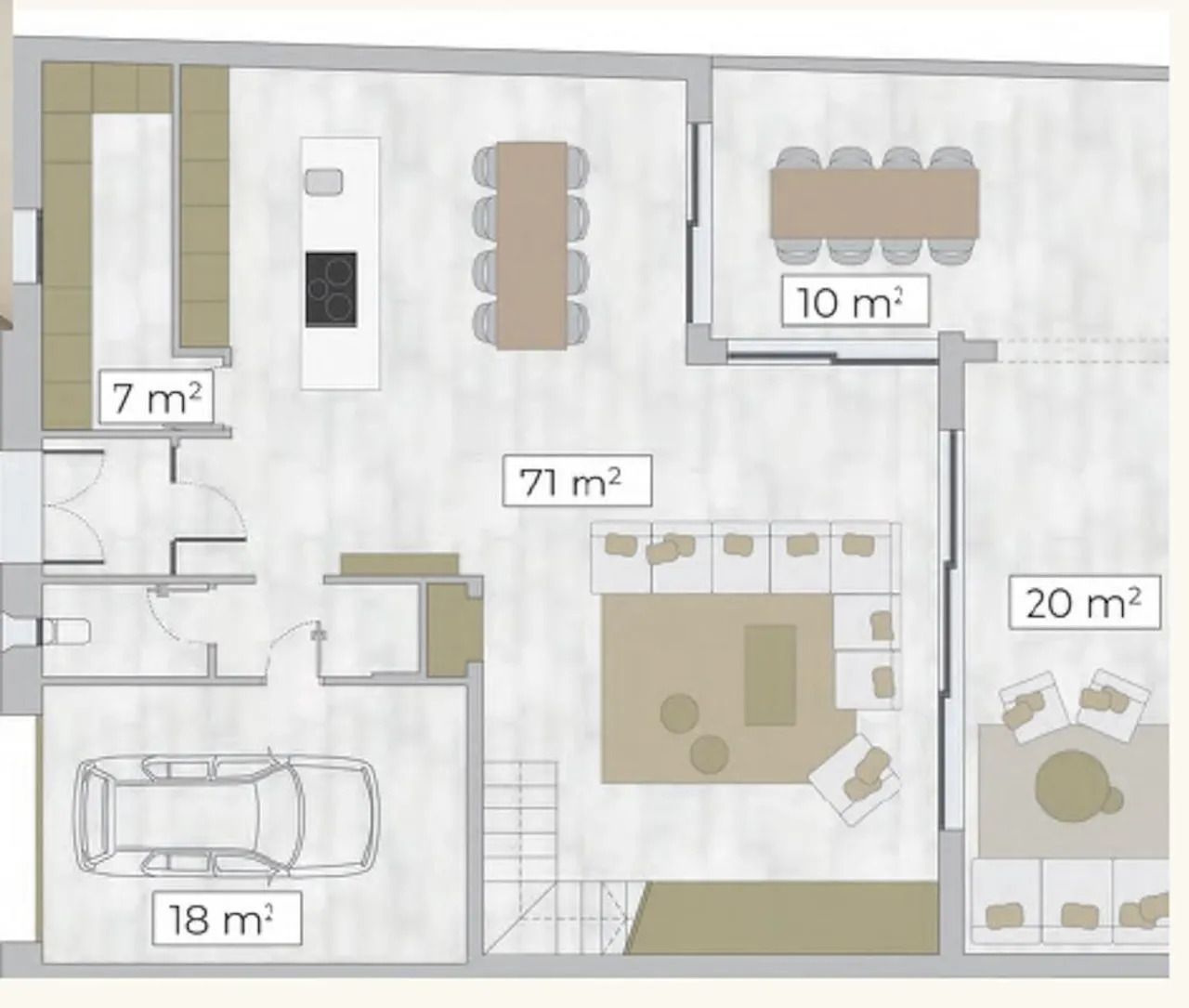 living - Casa / villa de 253m² en venta en Ses Salines - Plano del piso - 3