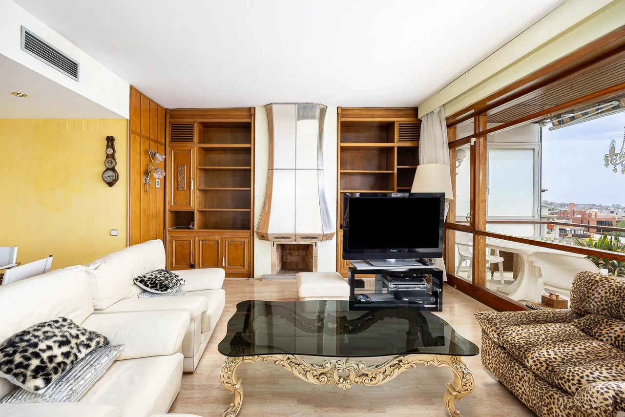 living - Piso de 206m² con 20m² terraza en alquiler en Sarrià - gallery - 8