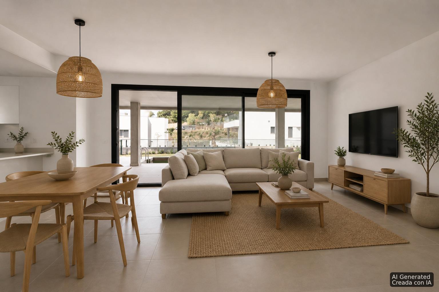 living - 152m² apartment with 100m² garden for sale in East Marbella - gallery - 3