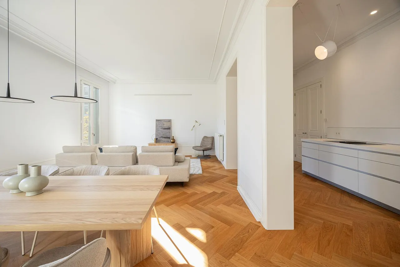 living - Piso de 170m² en alquiler en Eixample Derecho, Barcelona - gallery - 10