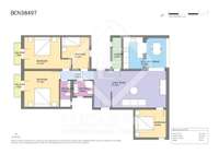 living - 107m² apartment with 11m² terrace for sale in Gótico - Floor Plan thumbnail - 1