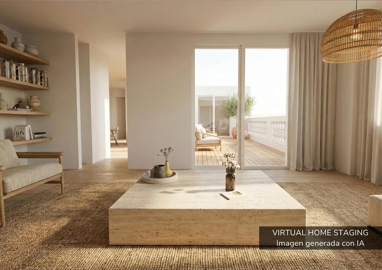 living - Ático de 189m² con 33m² terraza en venta en Sant Francesc - gallery - 8
