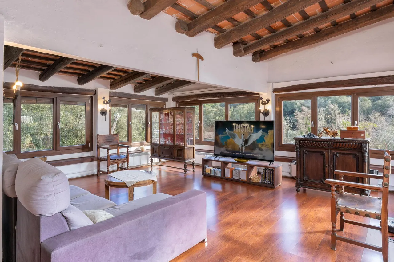 living - 651m² country house for sale in Maresme Inland, Barcelona - gallery - 6