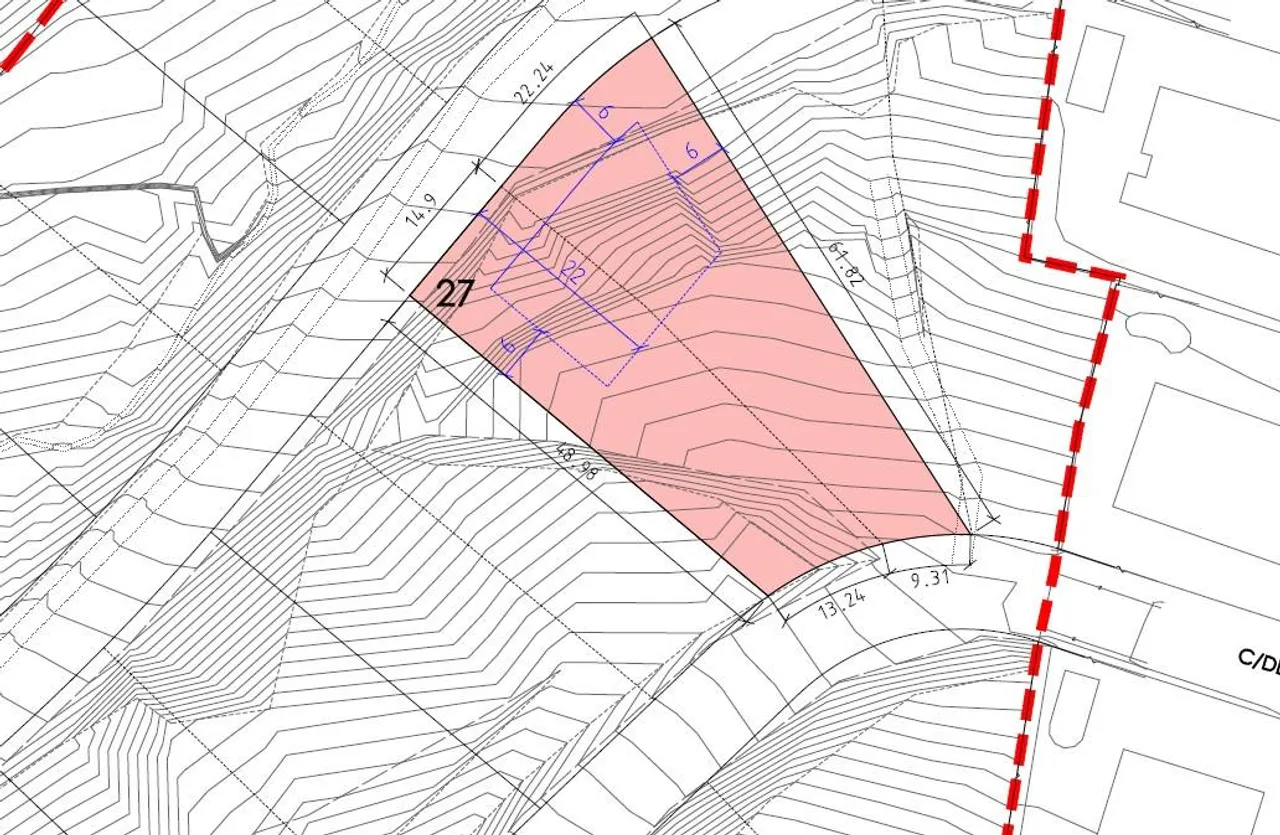 living - 1,566m² plot for sale in Premià de Dalt, Barcelona - Floor Plan - 1