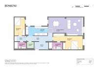 living - Ático de 111m² en venta en El Born, Barcelona - Plano del piso thumbnail - 1