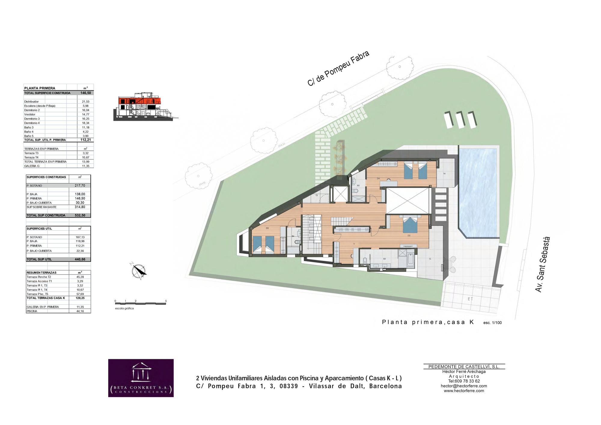 living - Casa / villa de 532m² en venta en Vilassar de Dalt - Plano del piso thumbnail - 3