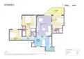 living - Piso de 100m² en venta en Sant Gervasi - Galvany, Barcelona - Plano del piso thumbnail - 1