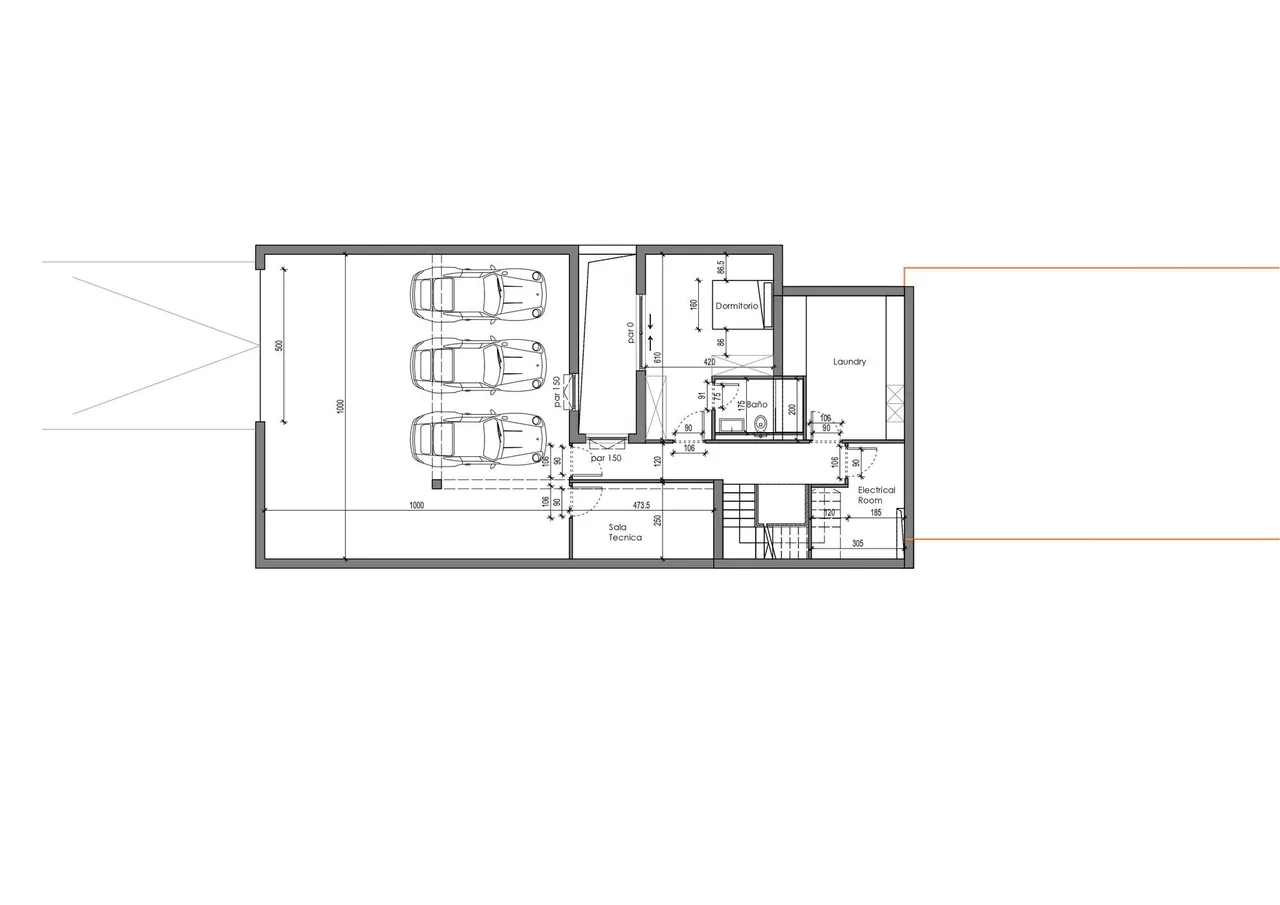 living - Casa / villa de 426m² en venta en San Antonio - Plano del piso - 2