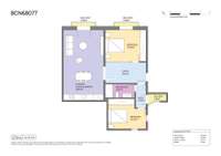 living - Piso de 150m² en venta en El Born, Barcelona - Plano del piso thumbnail - 1