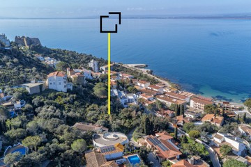 living - Parcela de 1,232m² en venta en Bahía de Rosas, Costa Brava - featured