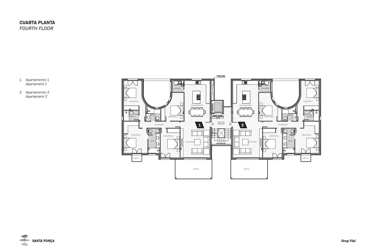 living - Santa Ponsa Apartments - Floor Plan - 5