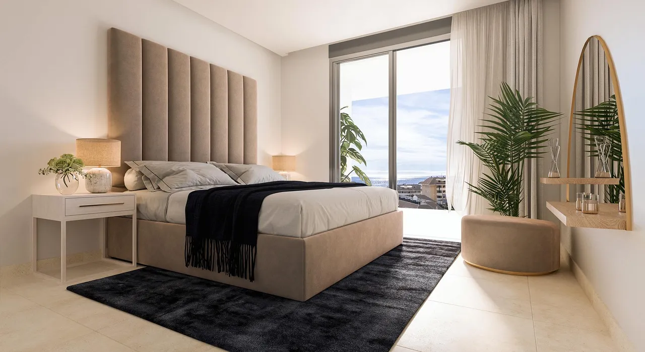 living - Higueron Bay Apartments - gallery - 3