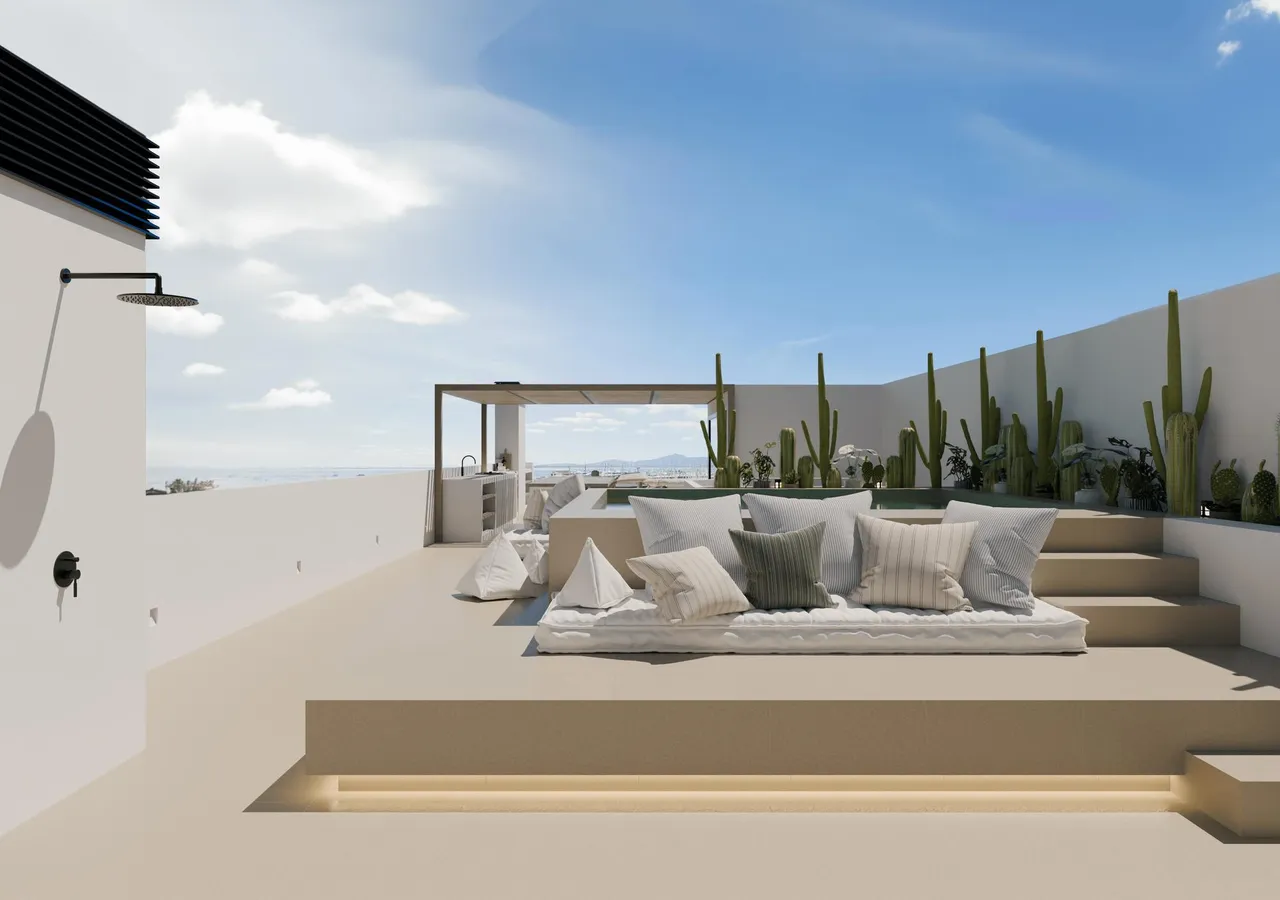 living - 152m² penthouse for sale in Pollensa, Balearic Islands - gallery - 9