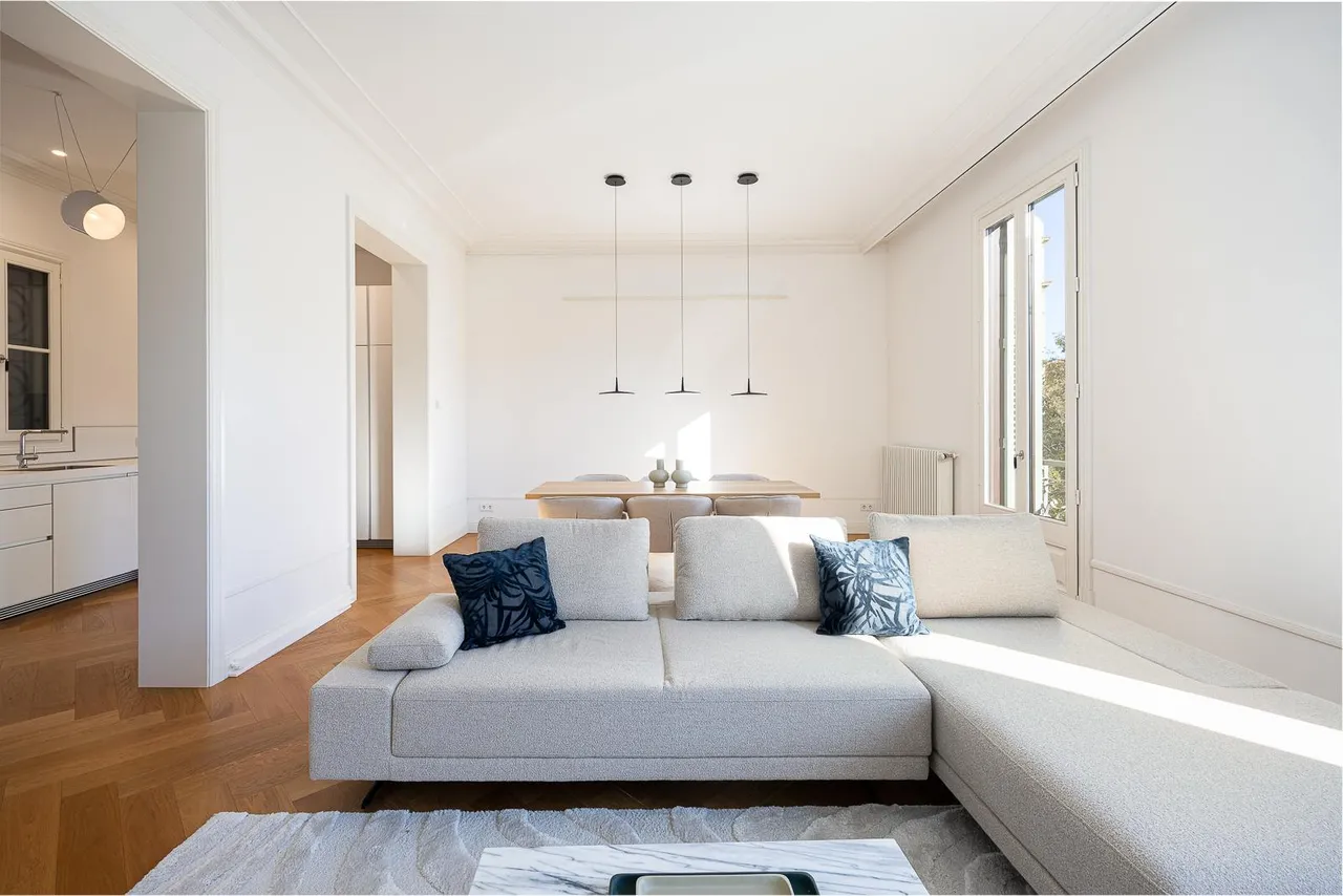 living - 170m² apartment for rent in Eixample Right, Barcelona - gallery - 4