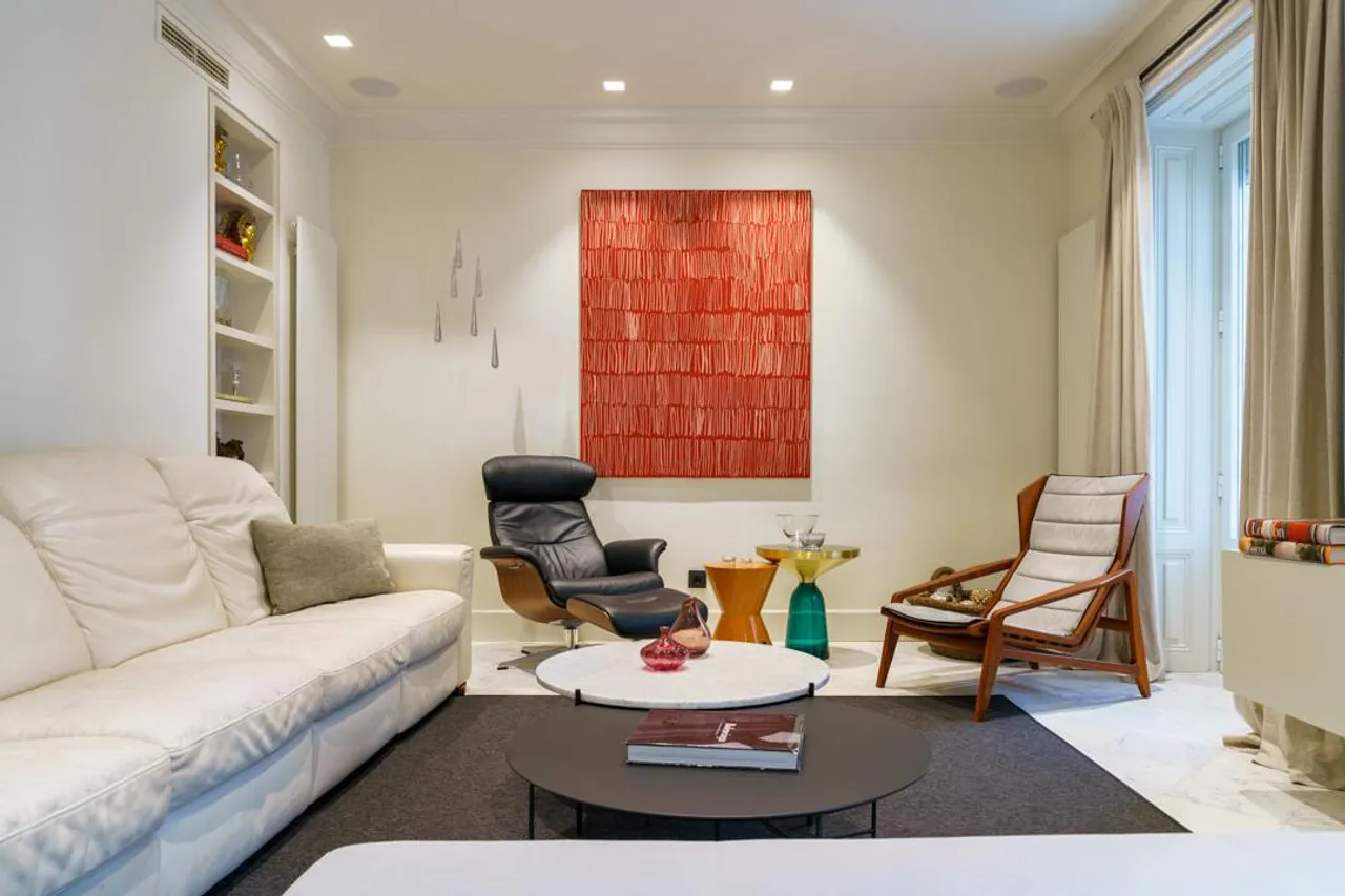 living - 120m² apartment for rent in Castellana, Madrid - gallery - 8