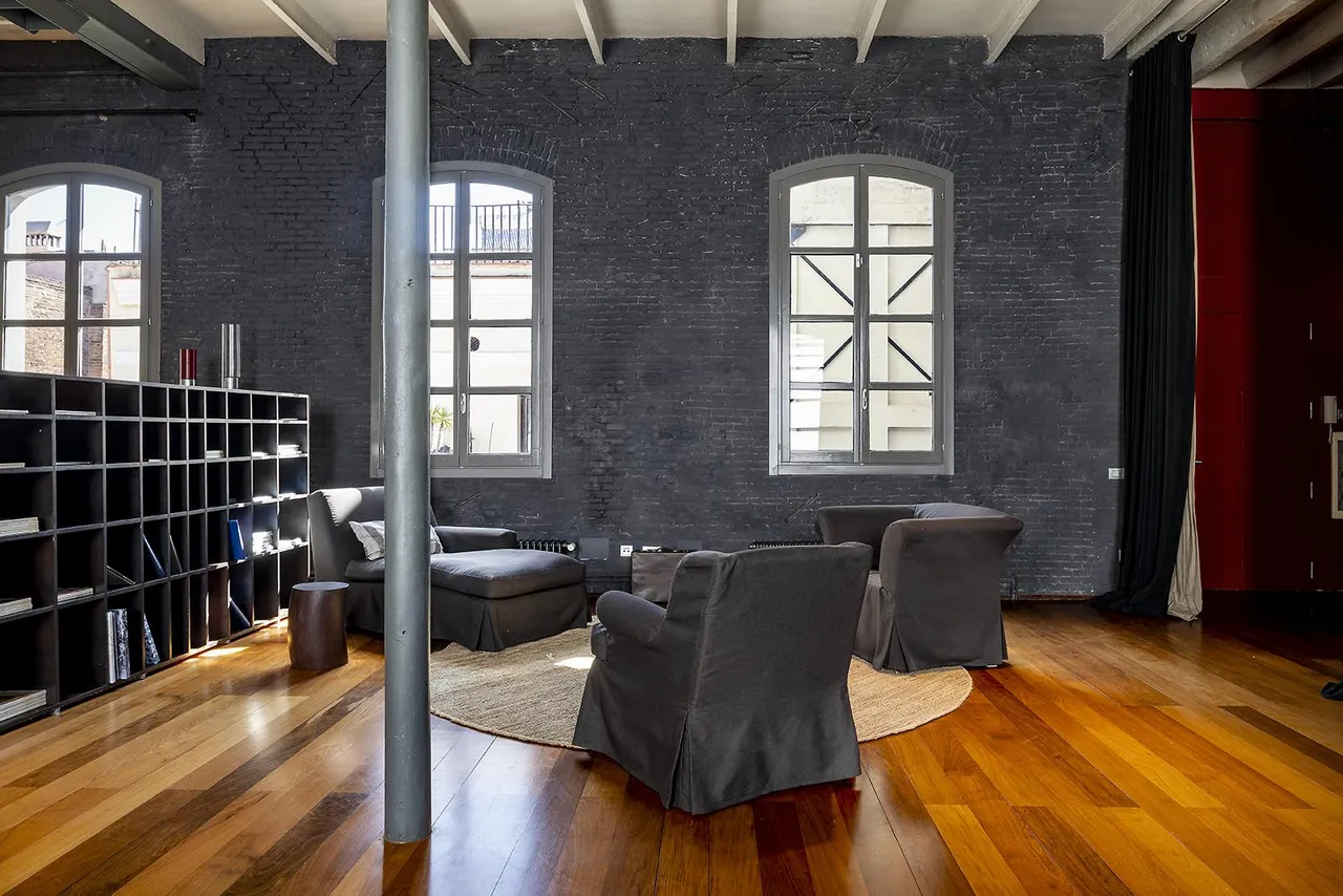 living - Piso de 251m² con 13m² terraza en alquiler en Gótico - gallery - 5