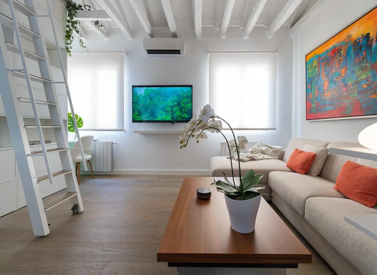 living - Piso de 60m² en alquiler en Castellana, Madrid - gallery - 4