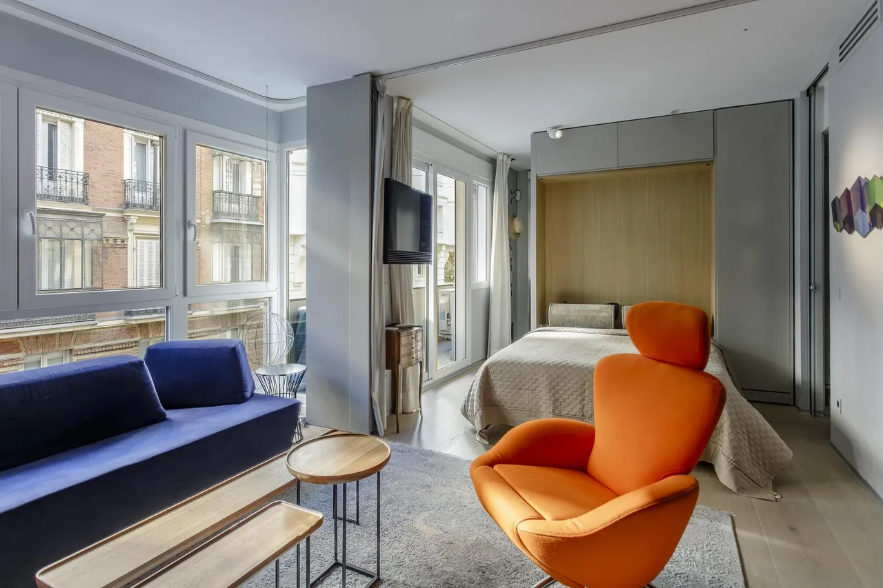 living - Piso de 55m² en venta en Jerónimos, Madrid - gallery - 3