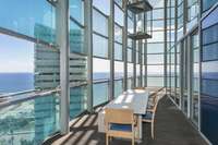 living - Ático de 150m² con 83m² terraza en venta en Diagonal Mar - gallery thumbnail - 5