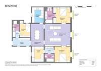 living - 141m² apartment for sale in Eixample Right, Barcelona - Floor Plan thumbnail - 1