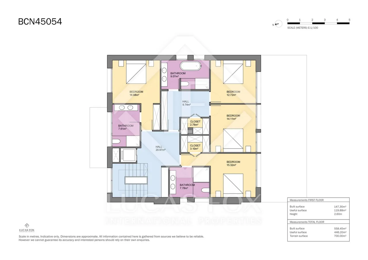 living - Casa / villa de 580m² en venta en Sarrià, Barcelona - Plano del piso - 3