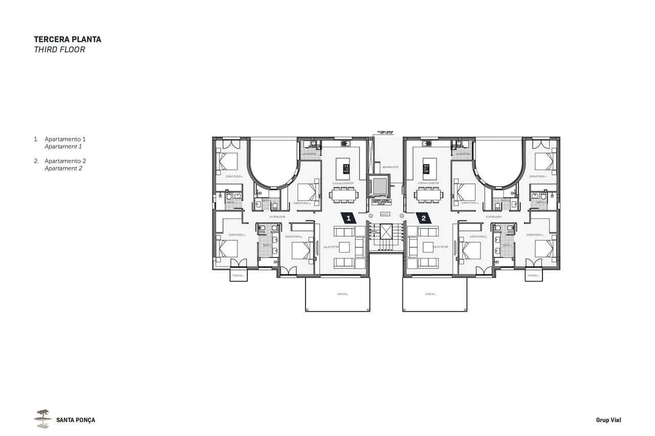 living - Santa Ponsa Apartments - Floor Plan - 4