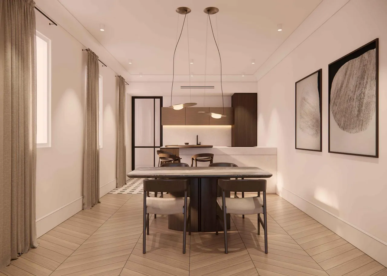 living - 106m² penthouse with 13m² terrace for sale in Goya, Madrid - gallery - 4