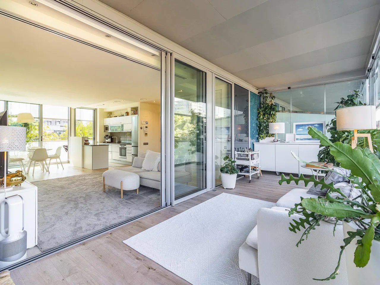 living - 82m² apartment with 53m² terrace for sale in Diagonal Mar - gallery - 2