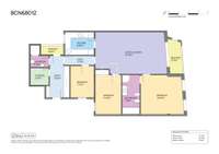 living - Piso de 115m² con 7m² terraza en venta en Sant Gervasi - Galvany - Plano del piso thumbnail - 1