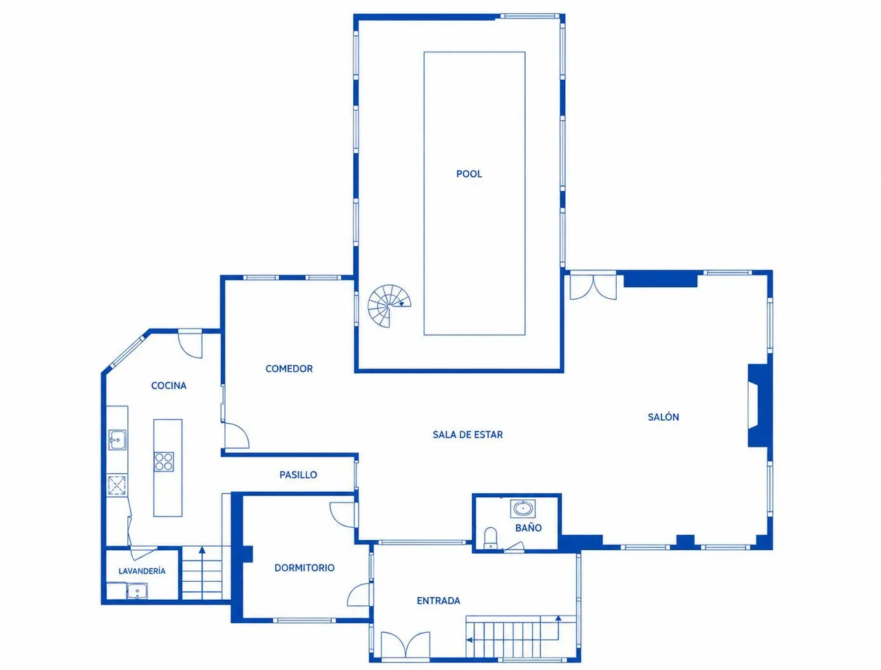 living - 1,203m² house / villa for sale in La Moraleja Urbanización - Floor Plan - 2
