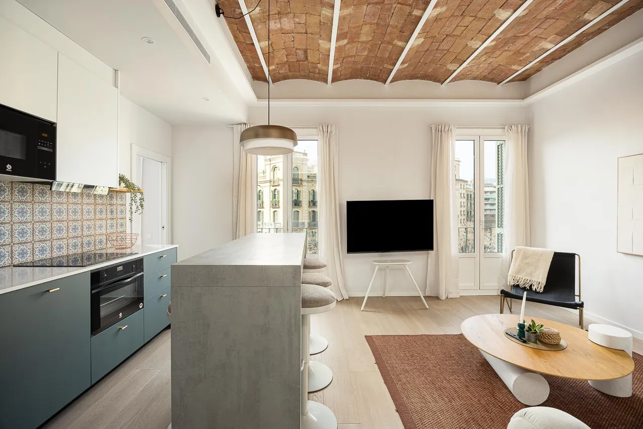living - 103m² apartment for sale in Eixample Right, Barcelona - gallery - 2