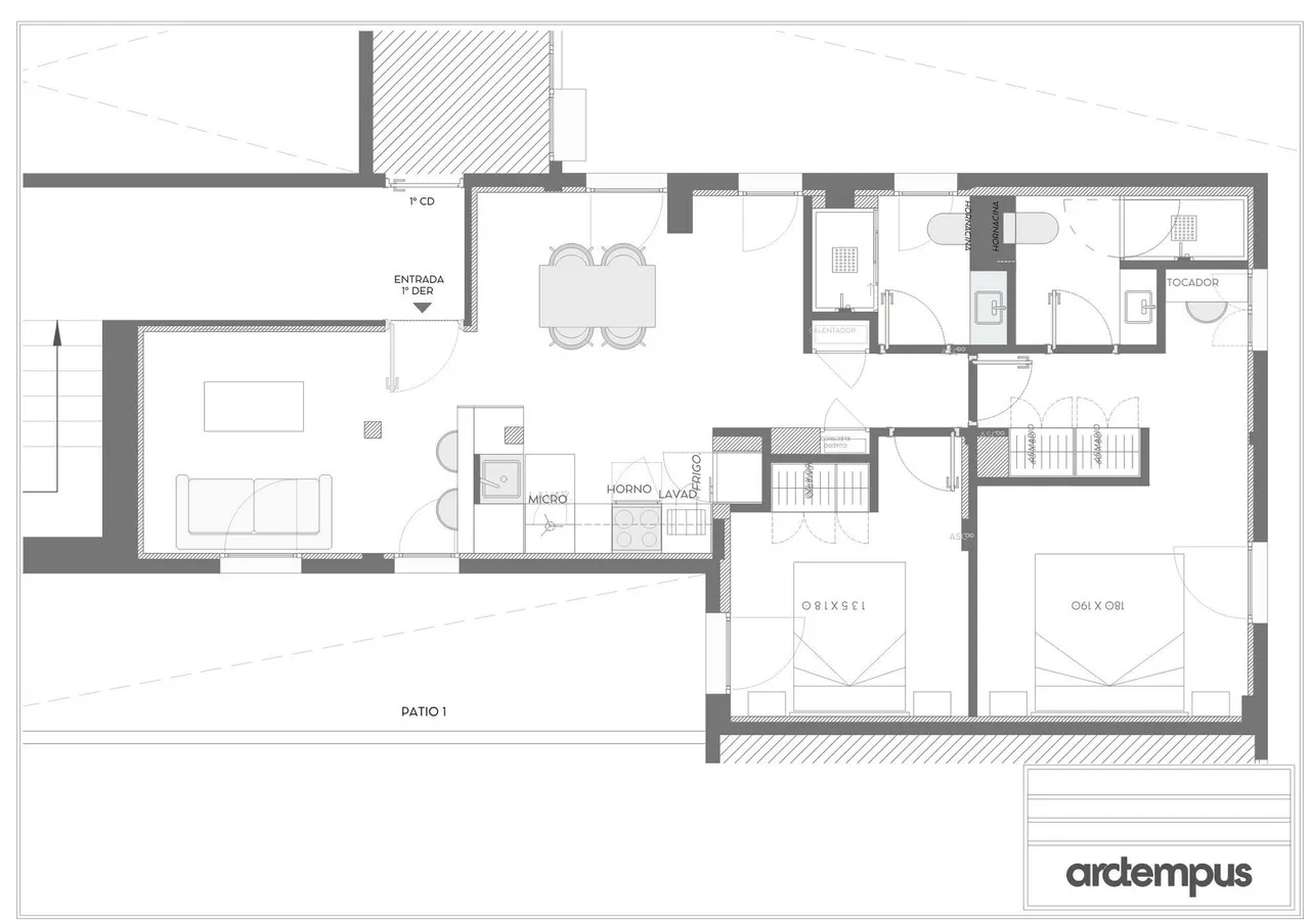 living - 81m² apartment for sale in Lista, Madrid - Floor Plan - 1