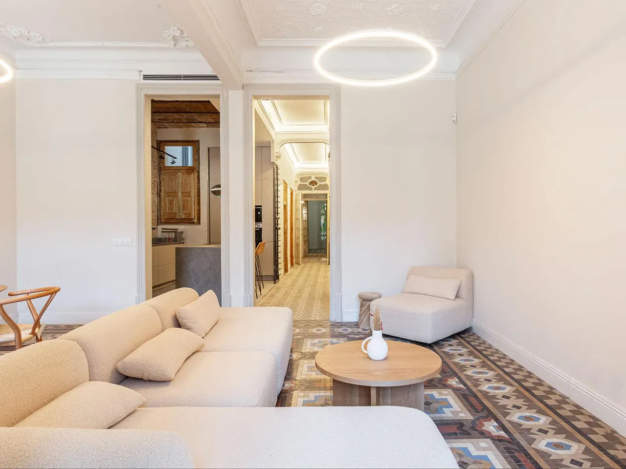 living - Piso de 147m² con 395m² terraza en venta en Eixample Izquierdo - gallery - 7