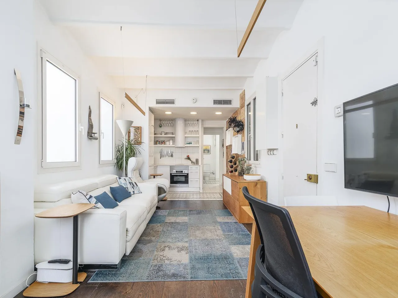 living - Ático de 43m² con 58m² terraza en venta en Poble Sec - gallery - 5