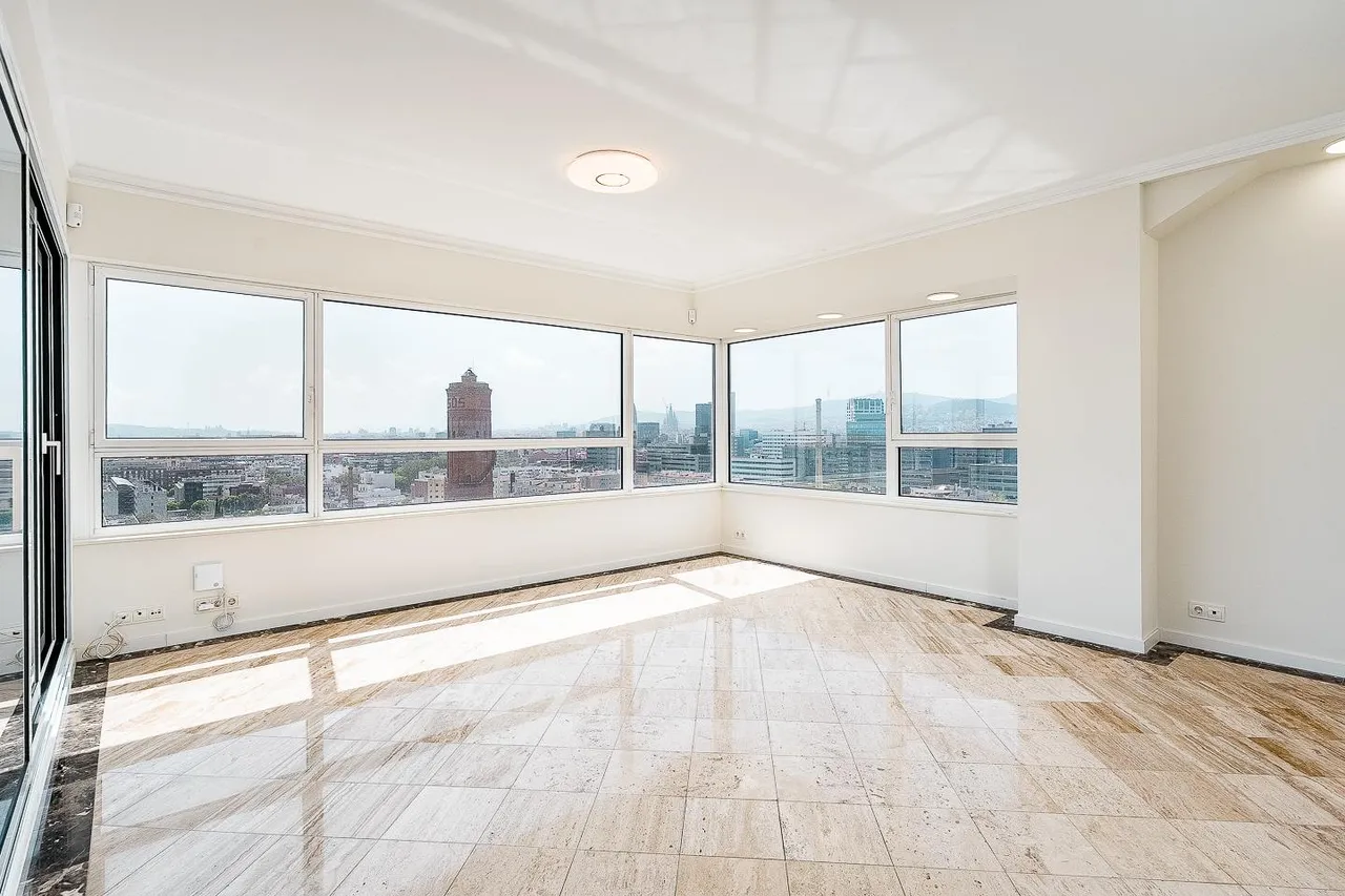 living - Piso de 112m² con 16m² terraza en venta en Diagonal Mar - gallery - 6