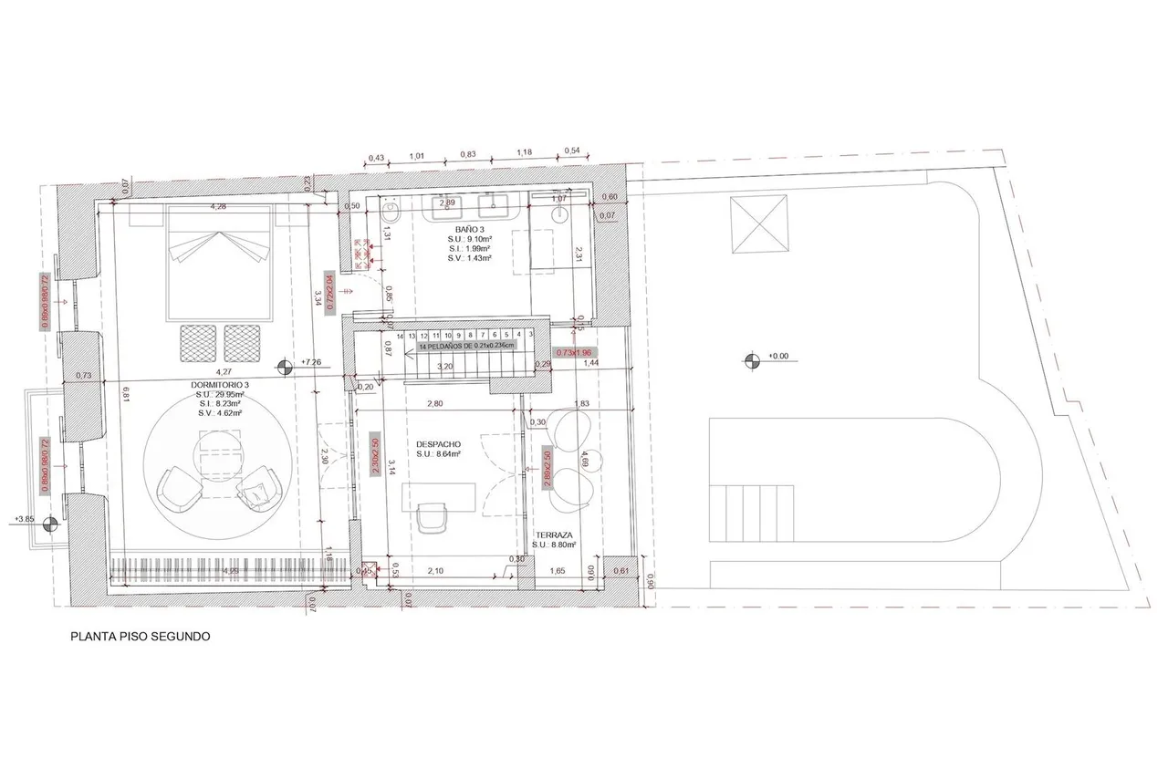 living - Casa rural de 240m² en venta en Bunyola, Islas Baleares - Plano del piso - 2