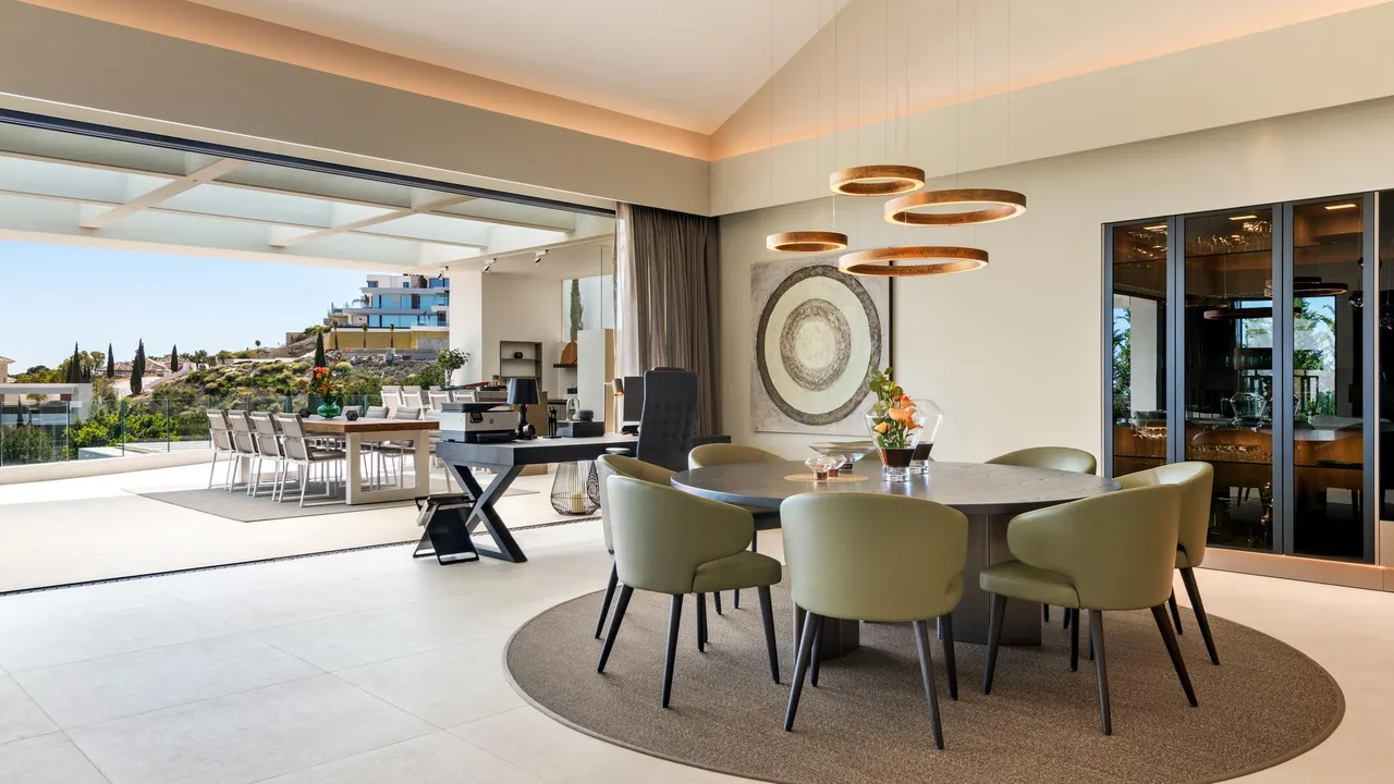 living - 925m² house / villa with 220m² terrace for sale in New Golden Mile - gallery - 8