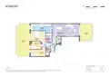living - Piso de 90m² con 46m² terraza en venta en Sants-Badal - Plano del piso thumbnail - 1