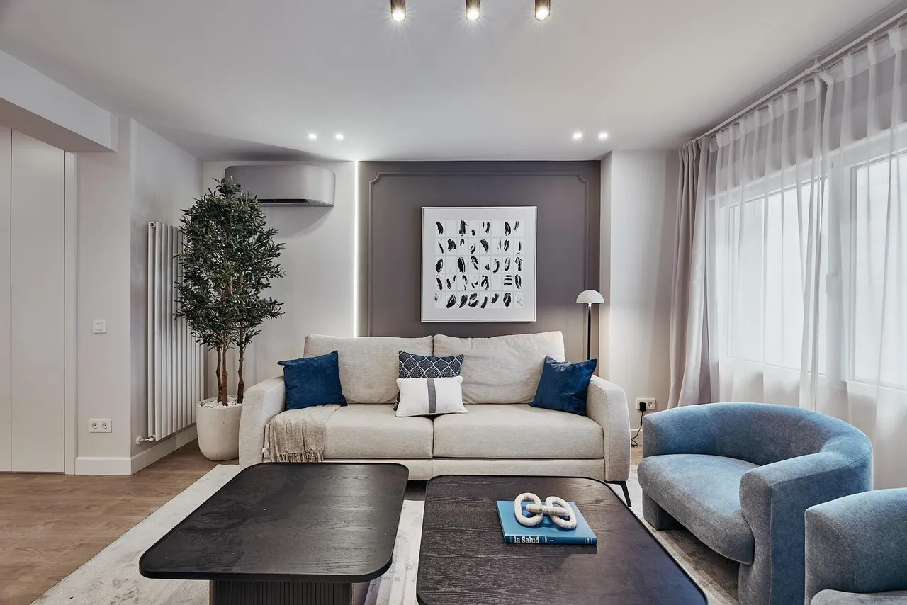 living - Piso de 164m² con 10m² terraza en venta en Lista, Madrid - gallery - 2