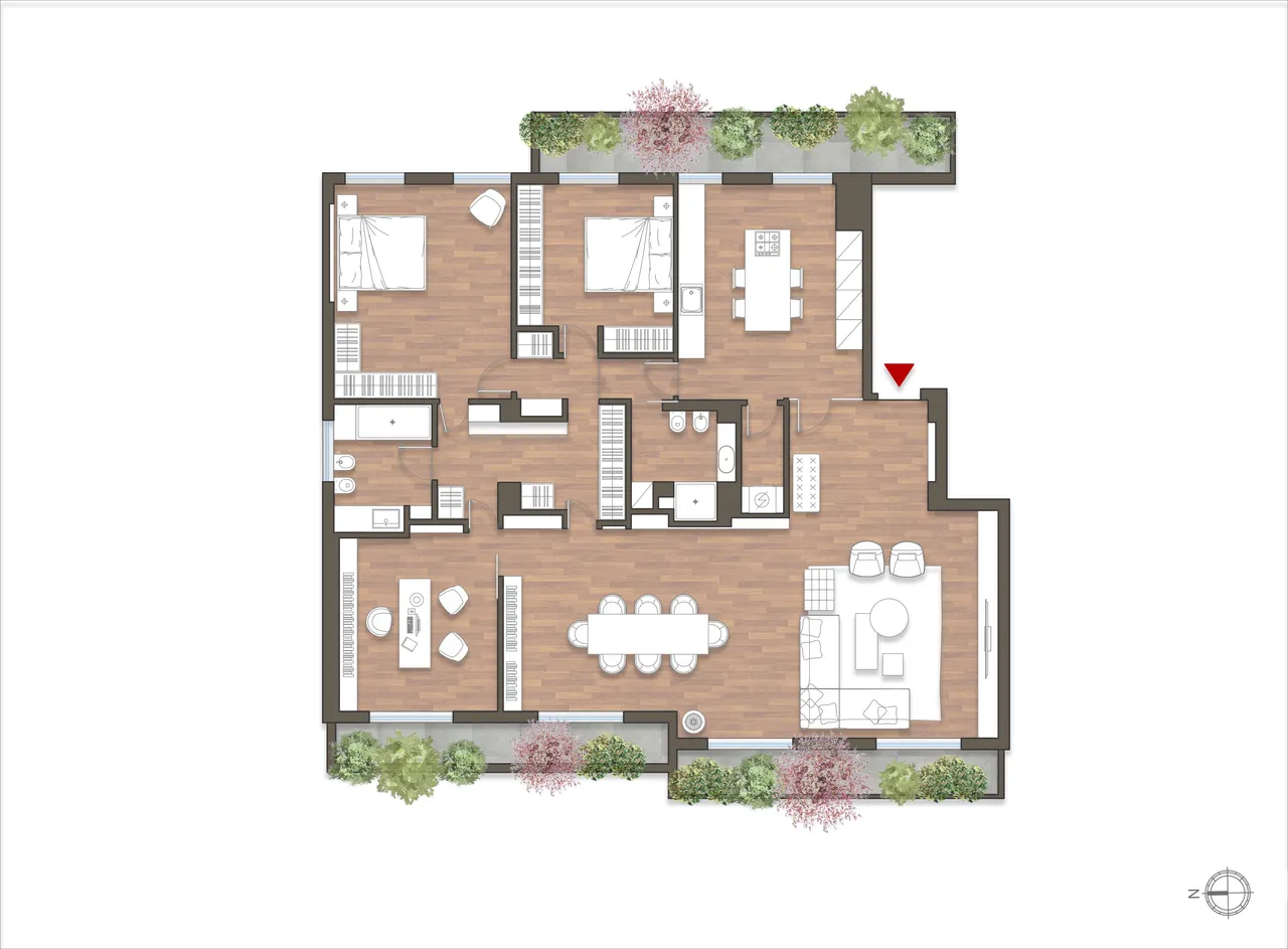 living - San Senatore 6 - Living - Dils - Verdiepingsplan - 1
