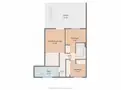 living - Ático de 111m² con 80m² terraza en venta en Sitges Town - Plano del piso thumbnail - 2