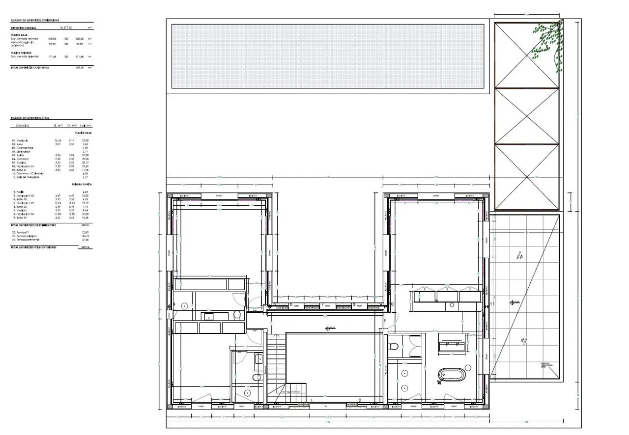 living - 412m² house / villa with 24,588m² garden for sale in Santanyí - Floor Plan - 1