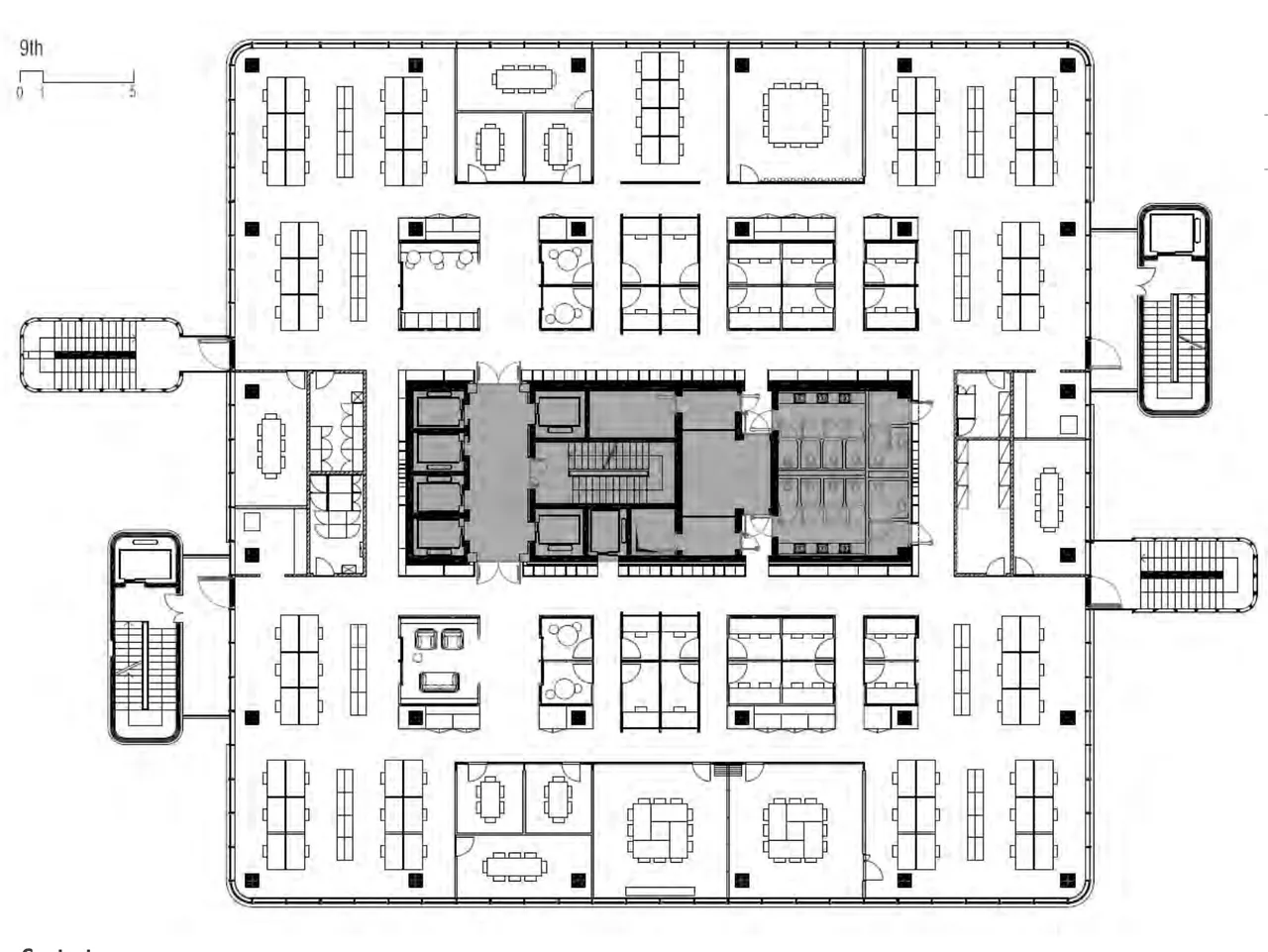 office - Sarca 235 - Office - Dils - Verdiepingsplan - 1